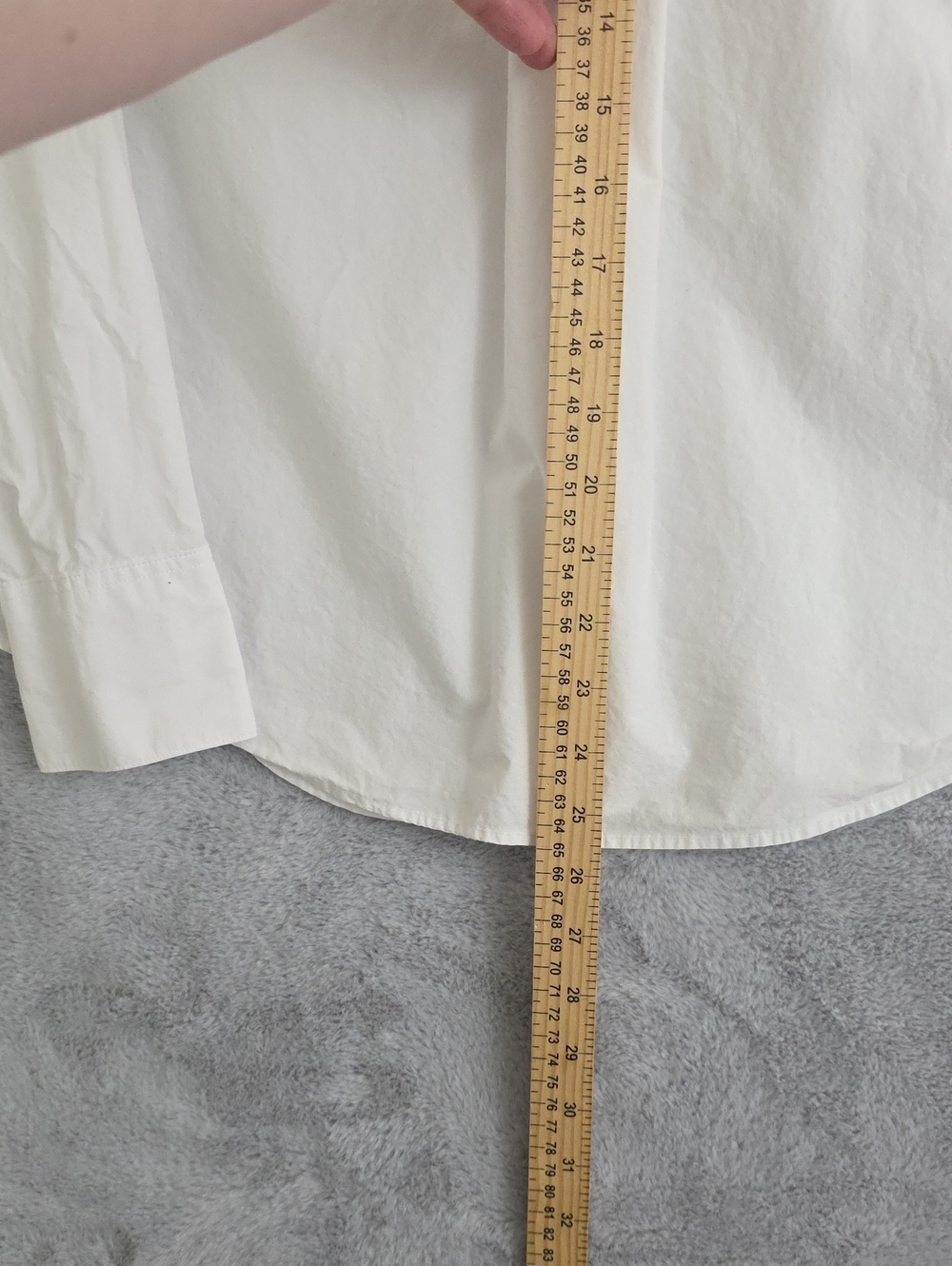 Banana Republic Women's White Button Front Shirt Medium 100% Cotton Long Sleeve - Picture 10 of 10